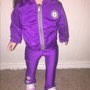 American girl doll jogging suit